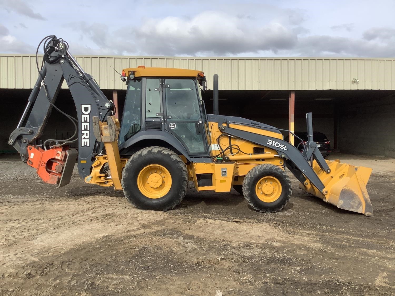 gallery 2015 John Deere 310SL 4x4 Loader Backhoe WExtendahoe, Compactor & Bucket