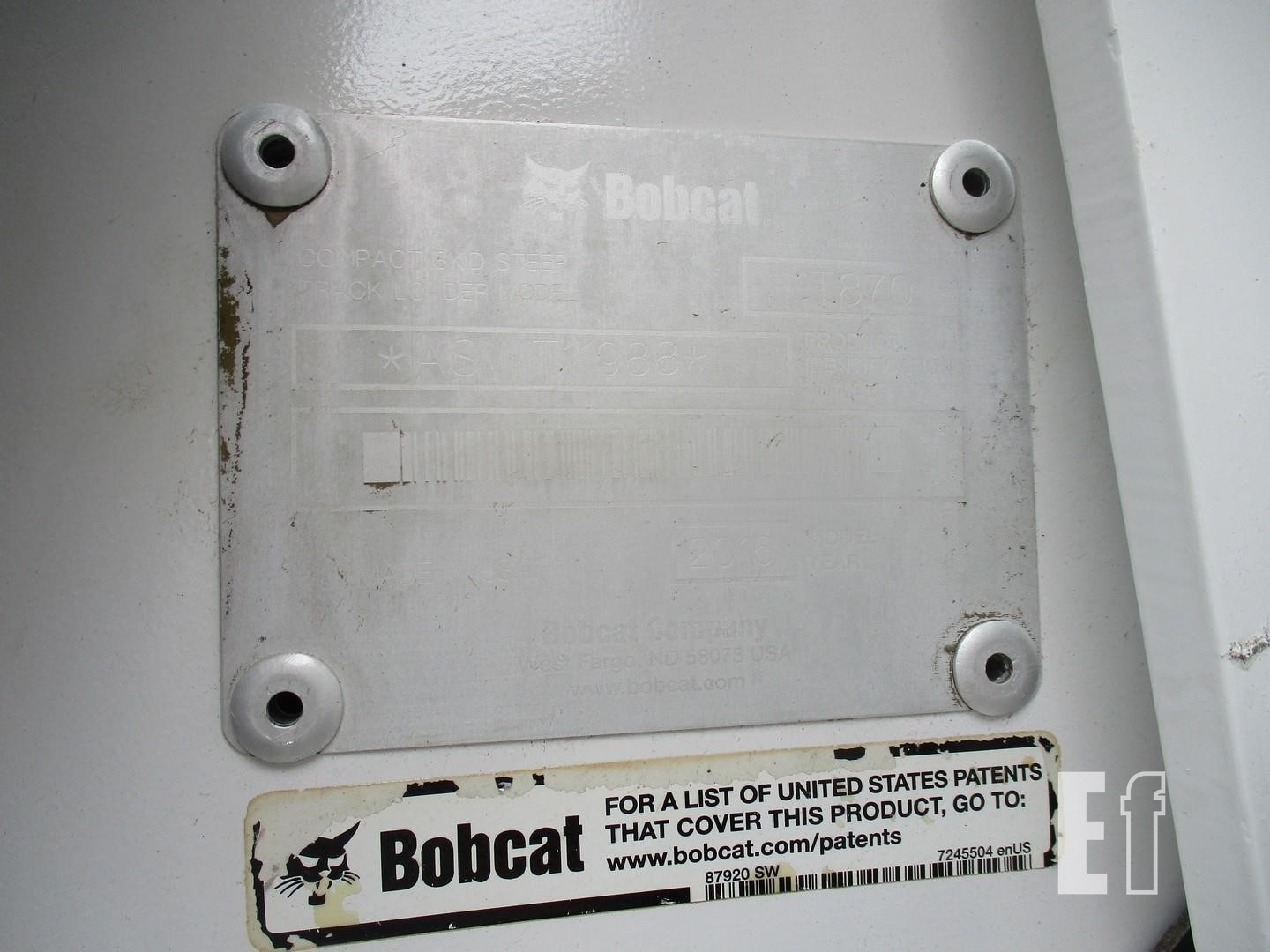 gallery 2016 BOBCAT T870 Skid Steer