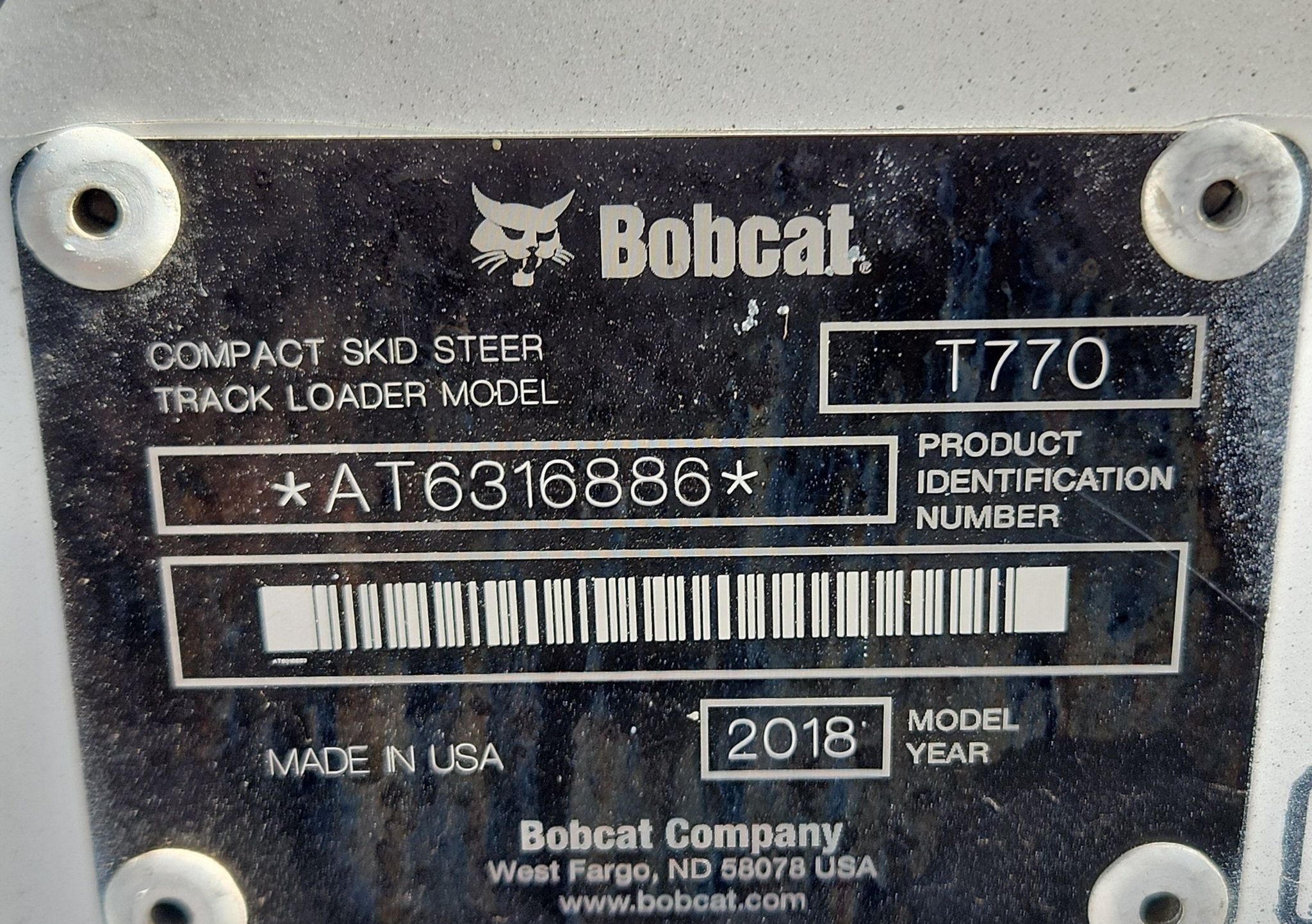 gallery 2018 Bobcat T770 tracked skid steer loader