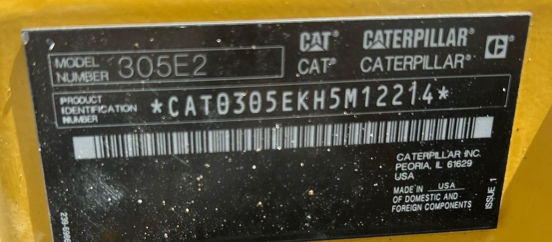 gallery 2020 Caterpillar 305E2 CR mini excavator