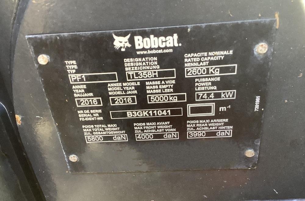 gallery 2016 Bobcat TL358H Telehandler