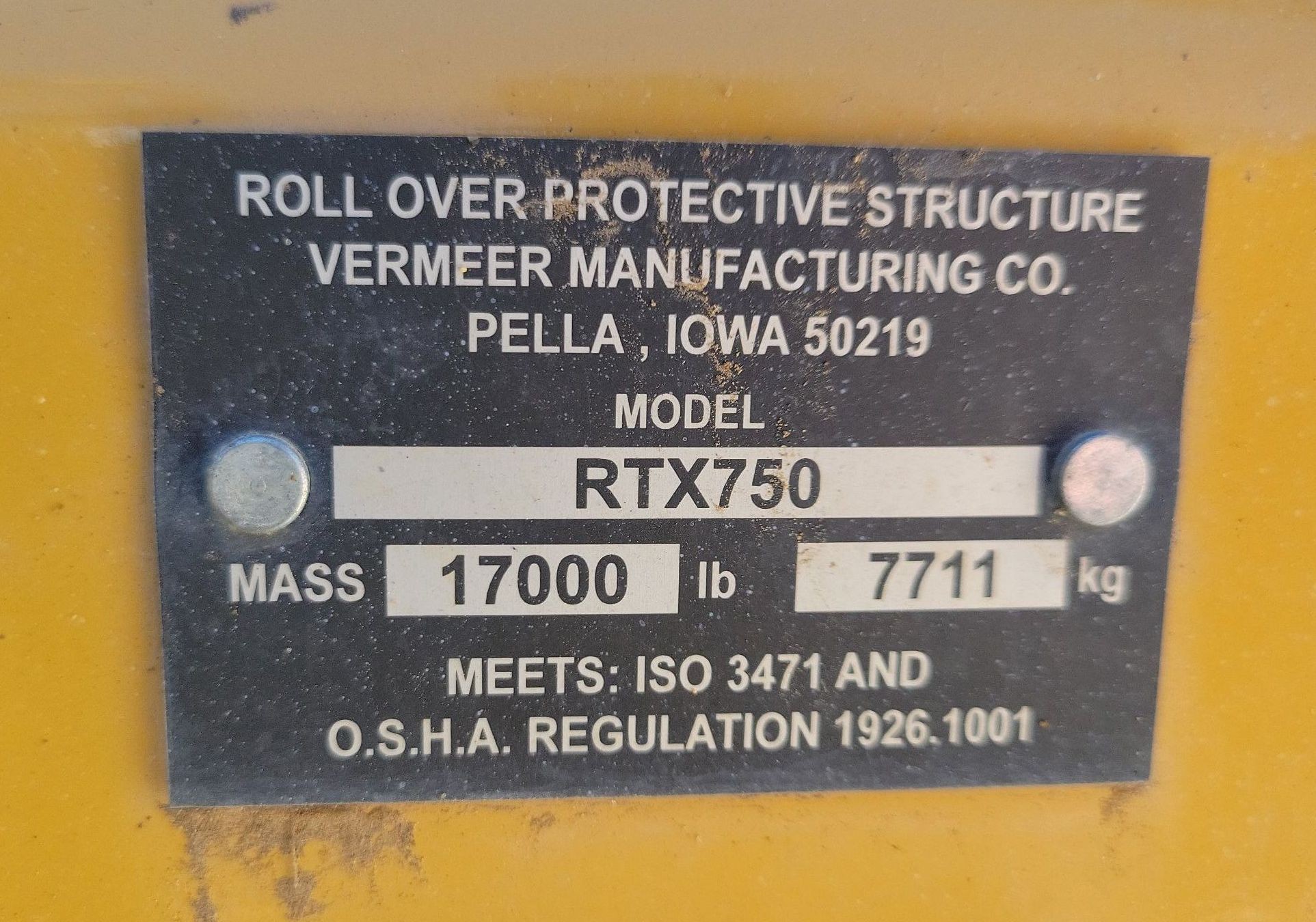 gallery 2017 Vermeer RTX750 trencher
