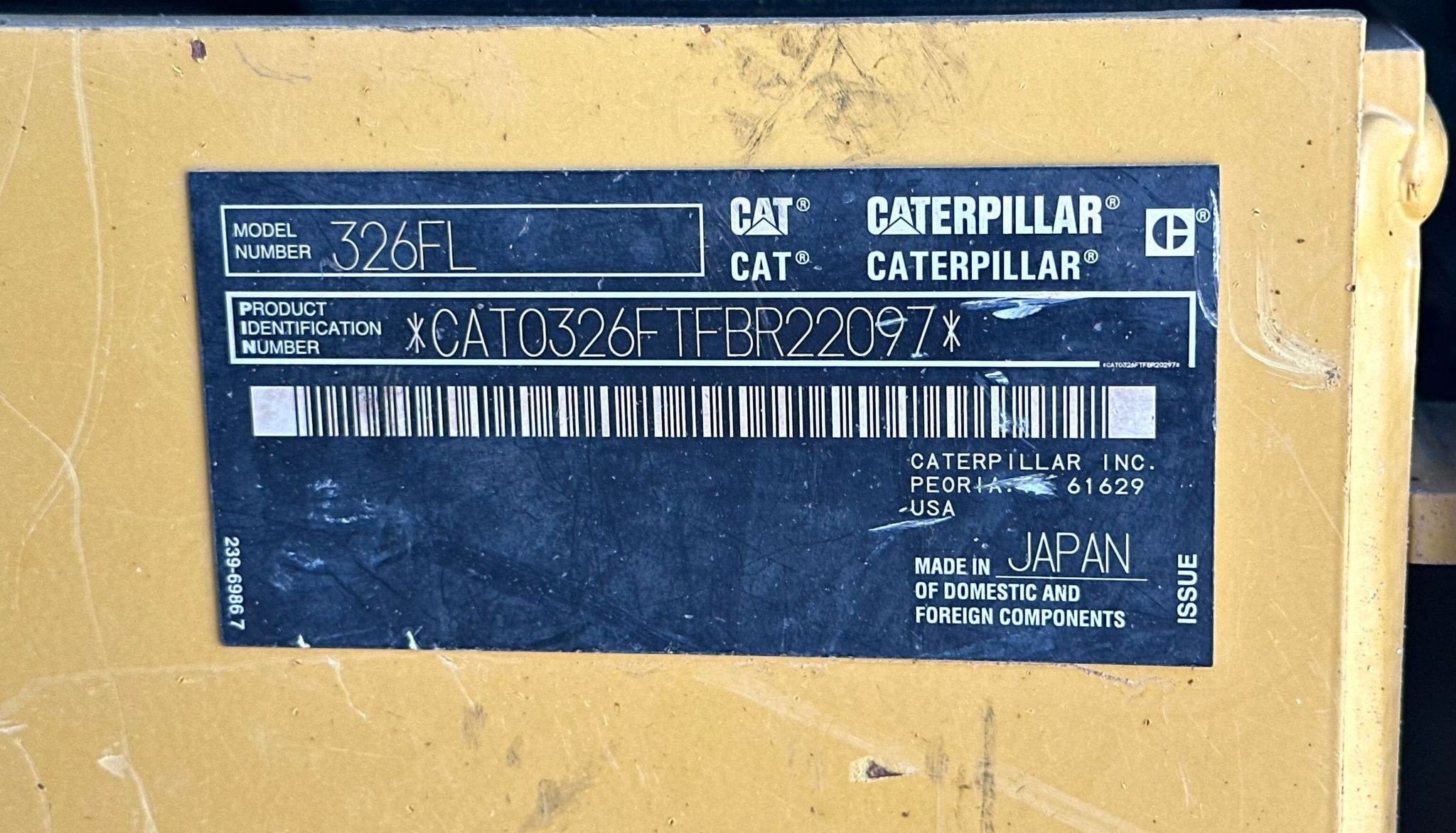 gallery 2018 Caterpillar 326F L excavator