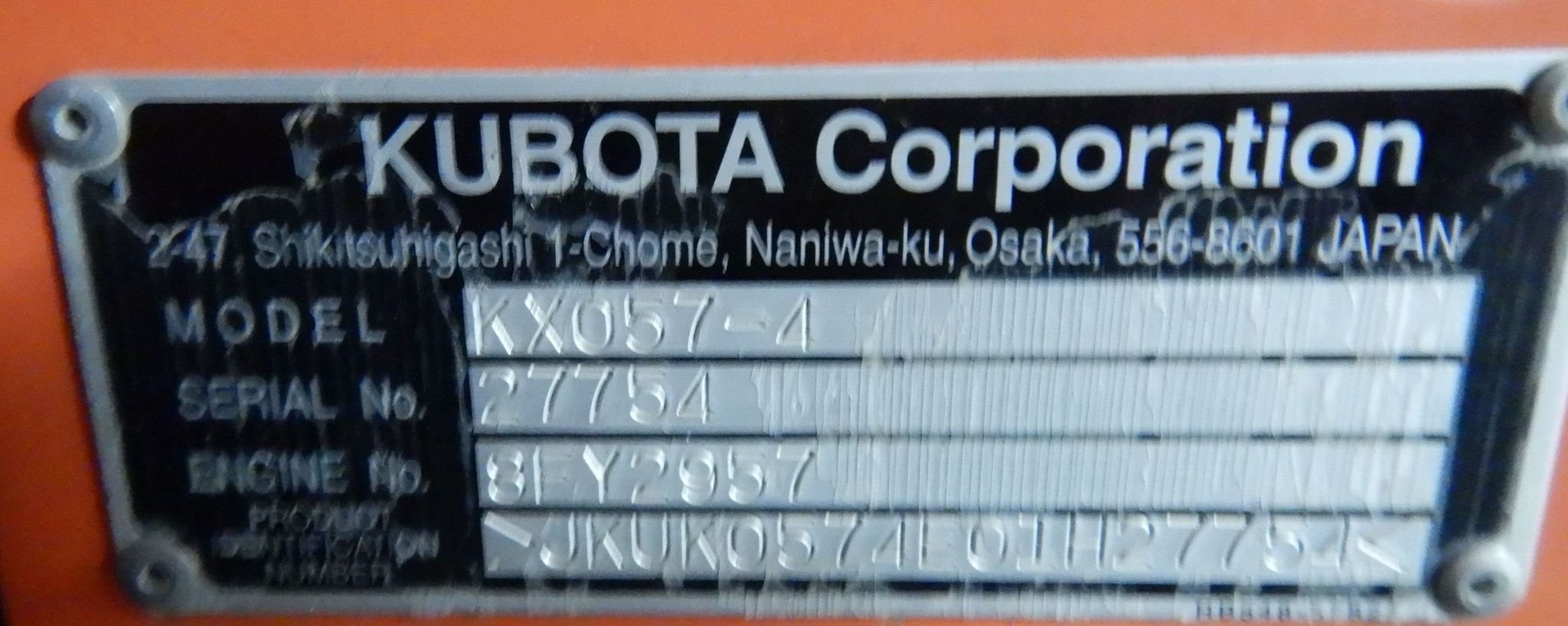 gallery 2016 Kubota KX057-4 mini excavator