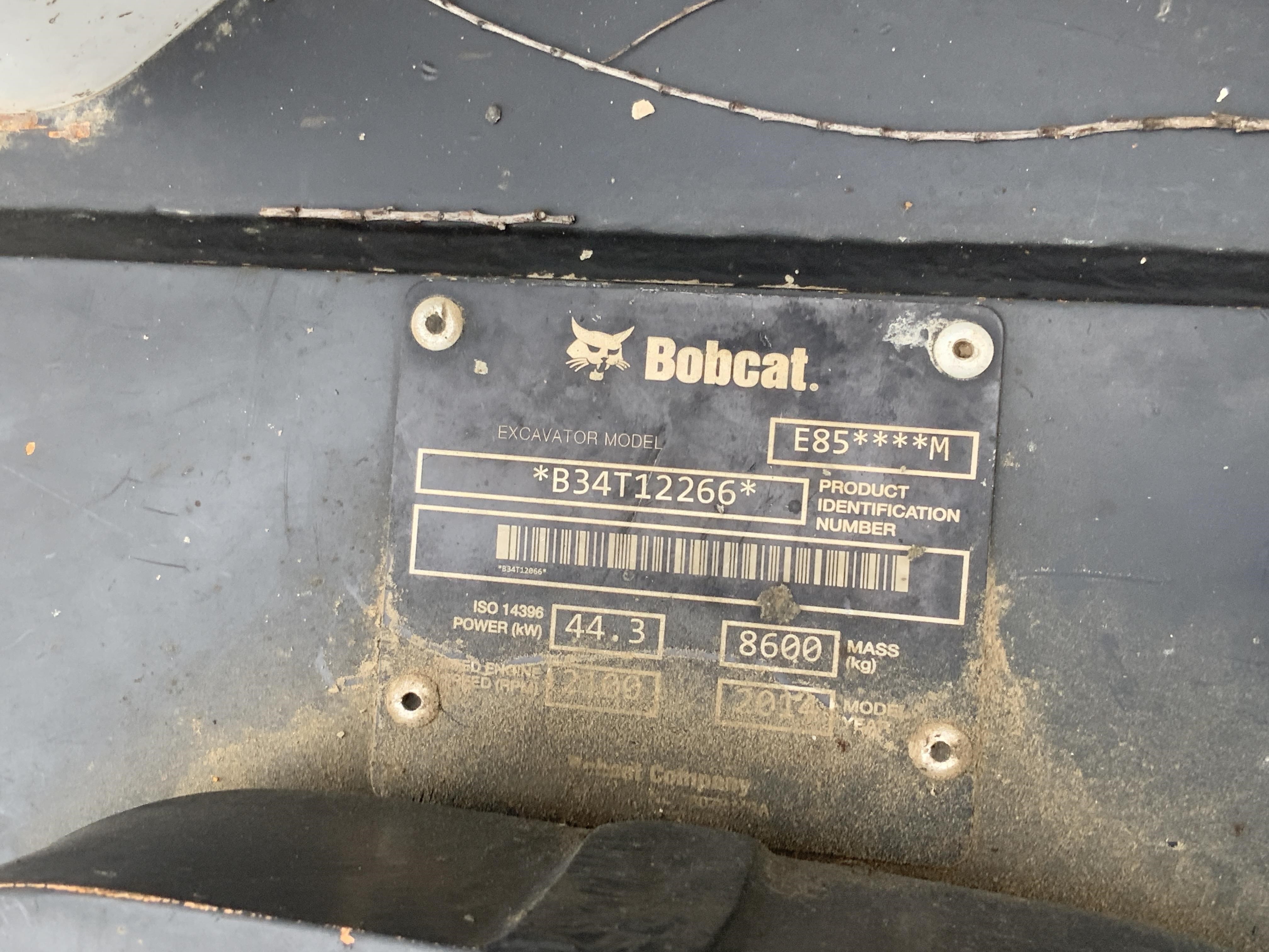 gallery 2014 Bobcat E85 Mini Excavator