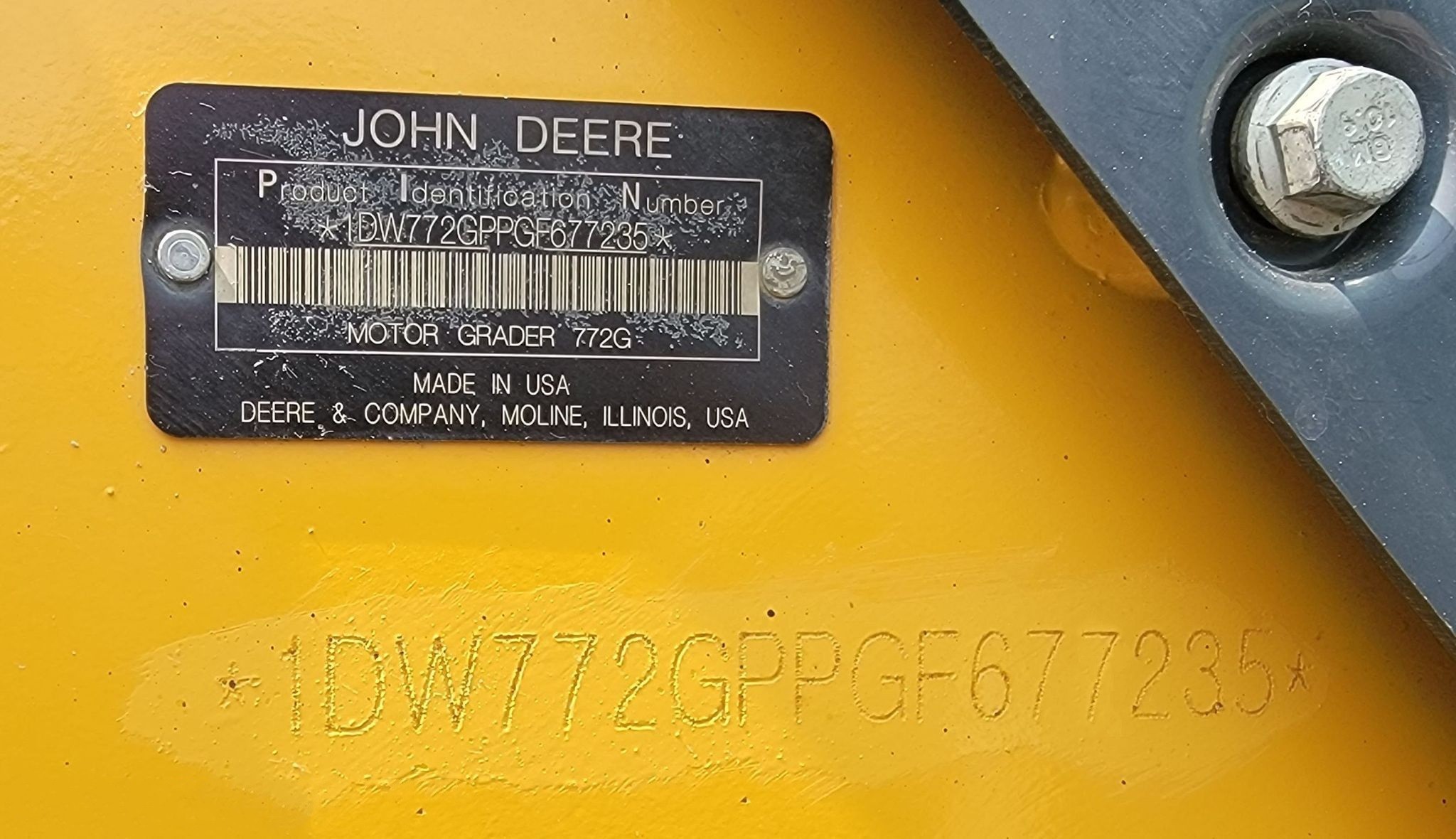 gallery 2016 John Deere 772GP motor grader