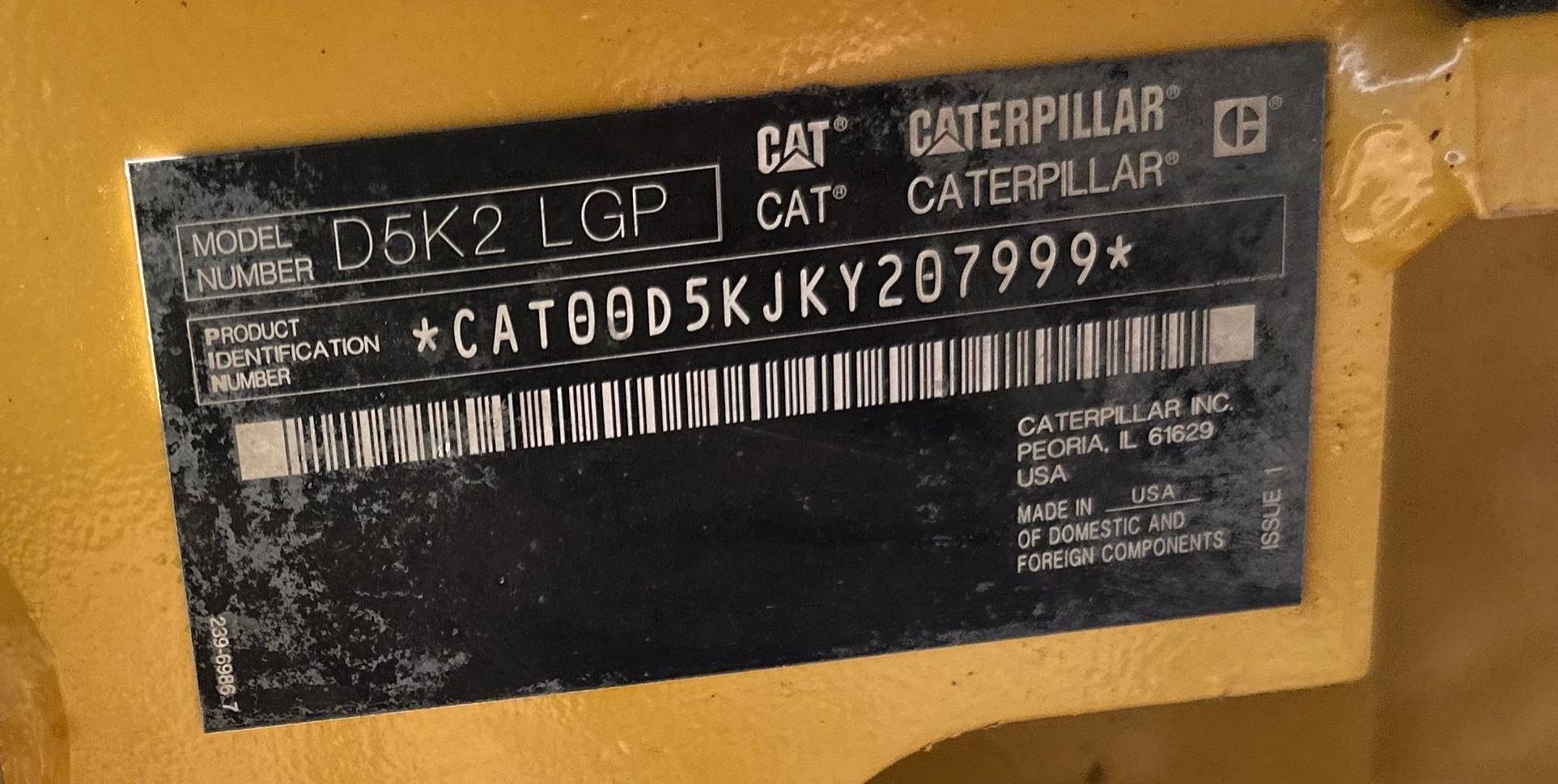 gallery 2019 Caterpillar D5K2 LGP dozer