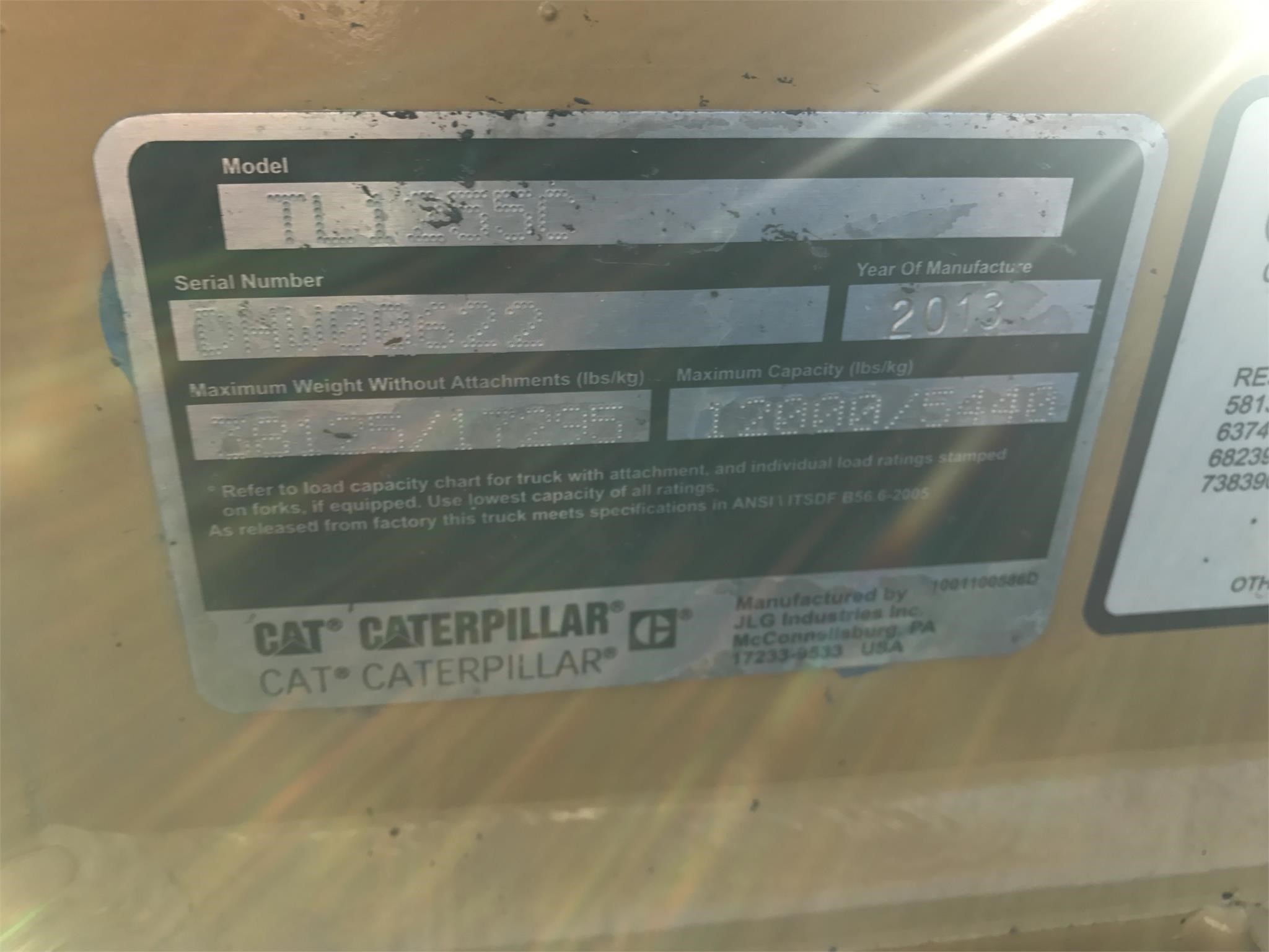 gallery 2013 Caterpillar TL1255C Telehandler