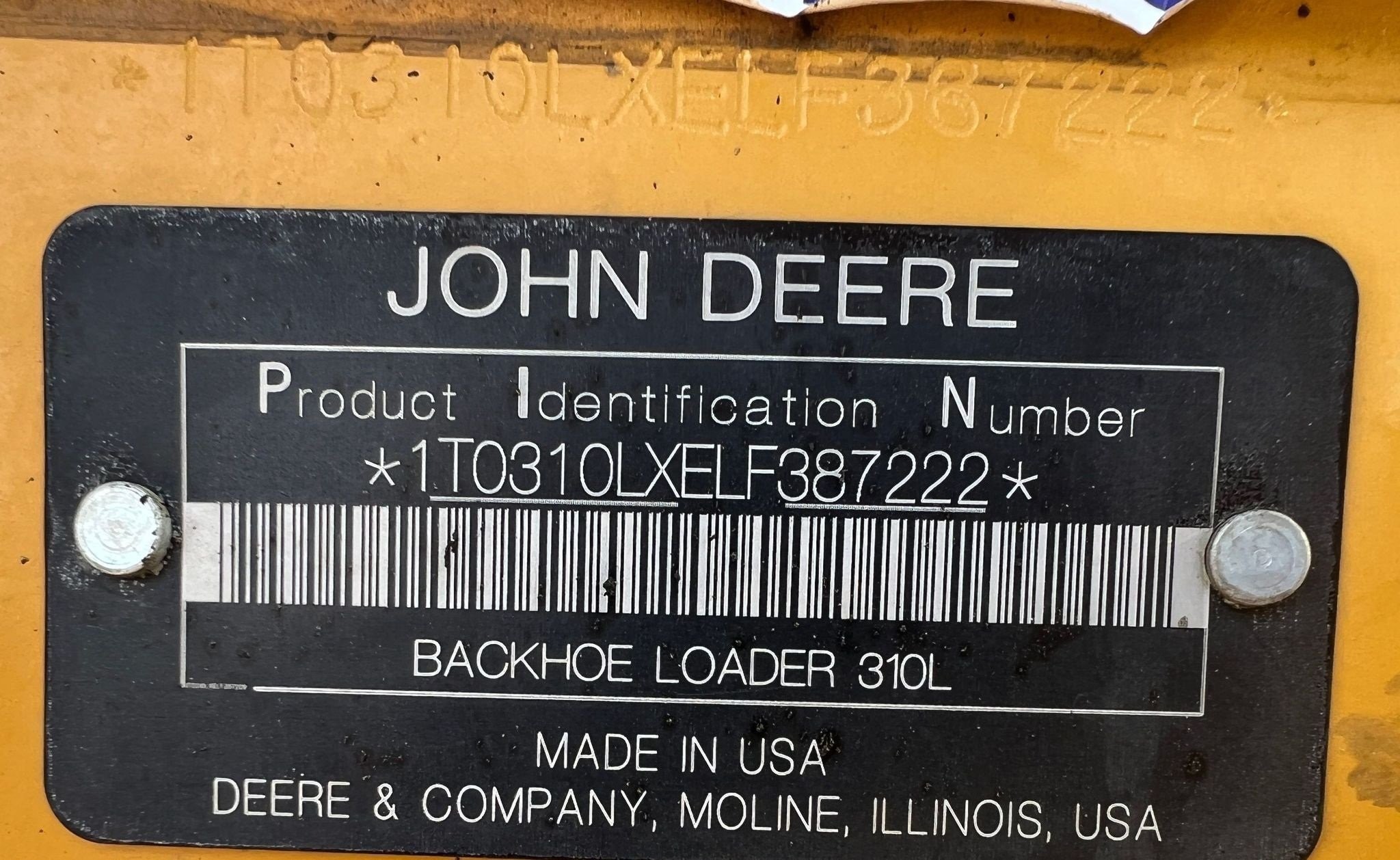 gallery 2020 John Deere 310L backhoe