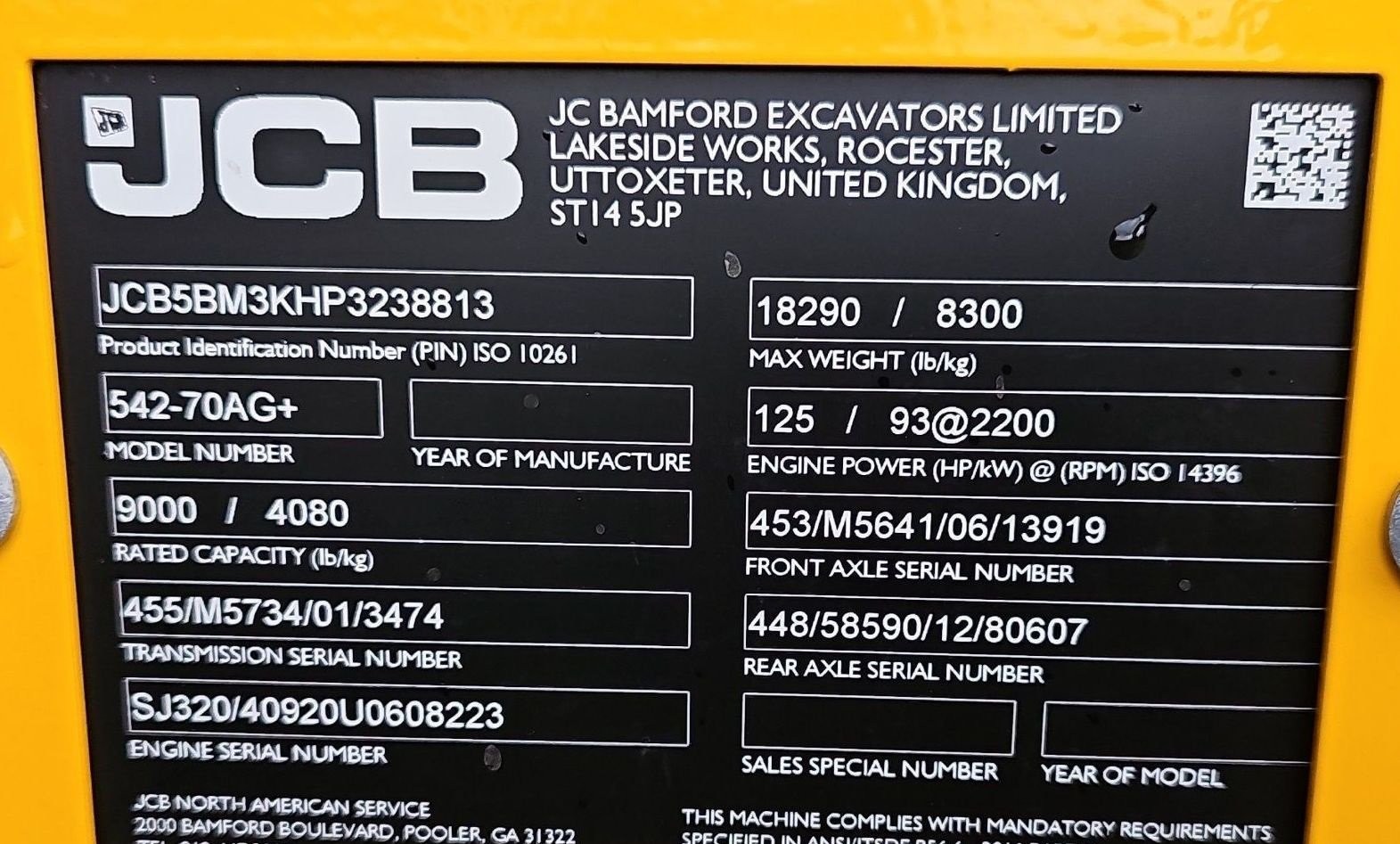 gallery 2023 JCB 542-70AG telehandler
