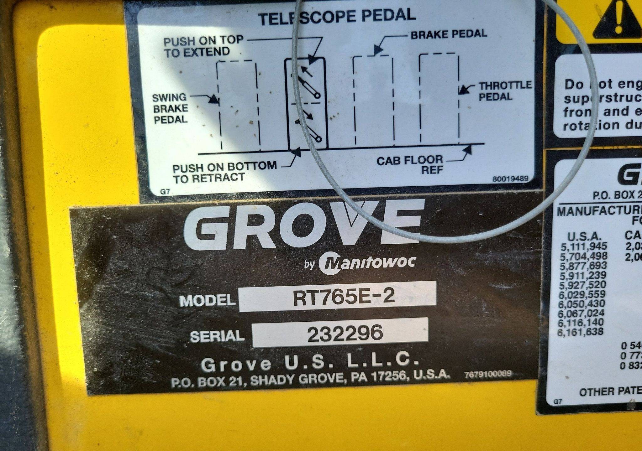 gallery 2012 Grove RT765E2 crane