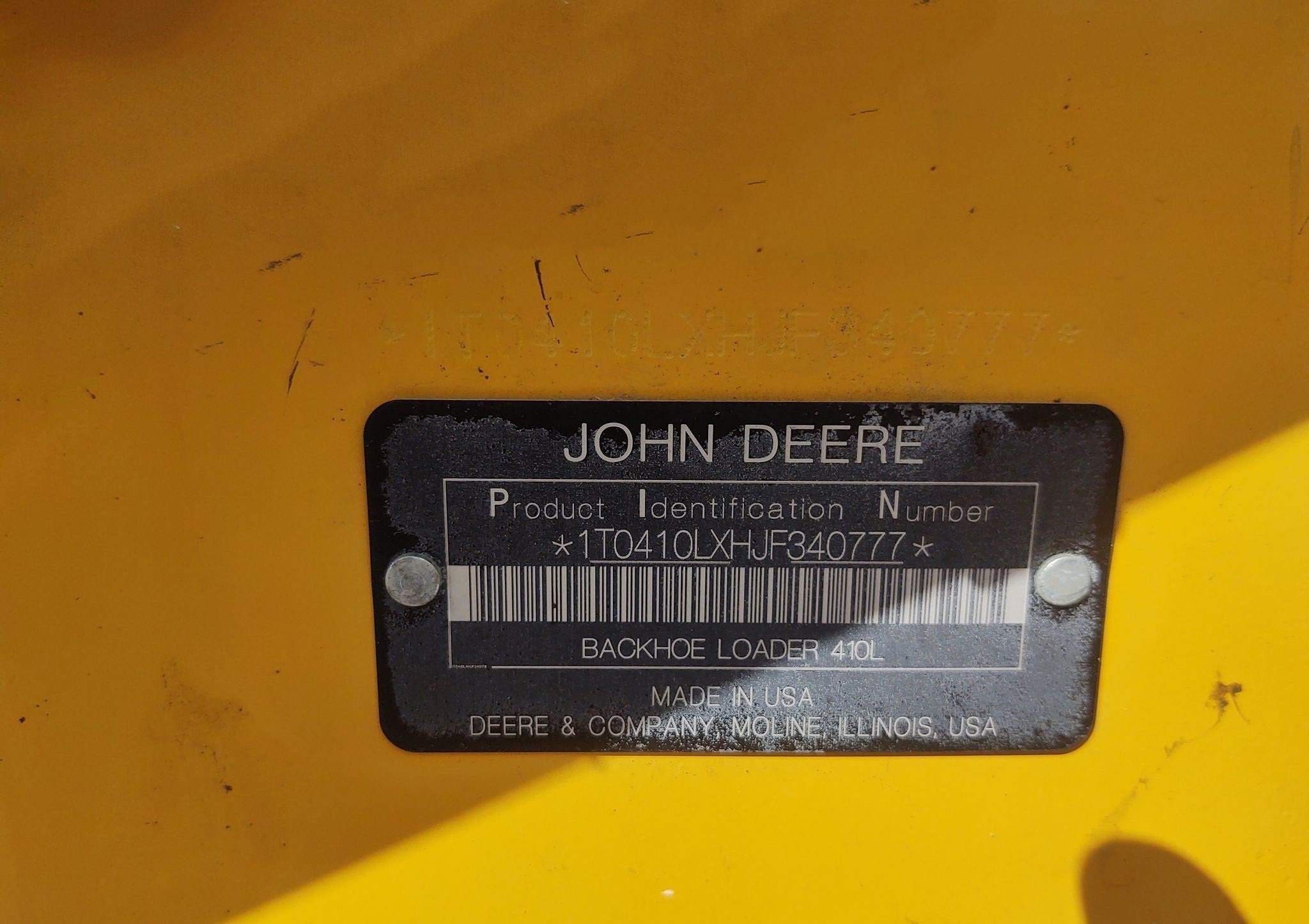 gallery 2018 John Deere 410L backhoe