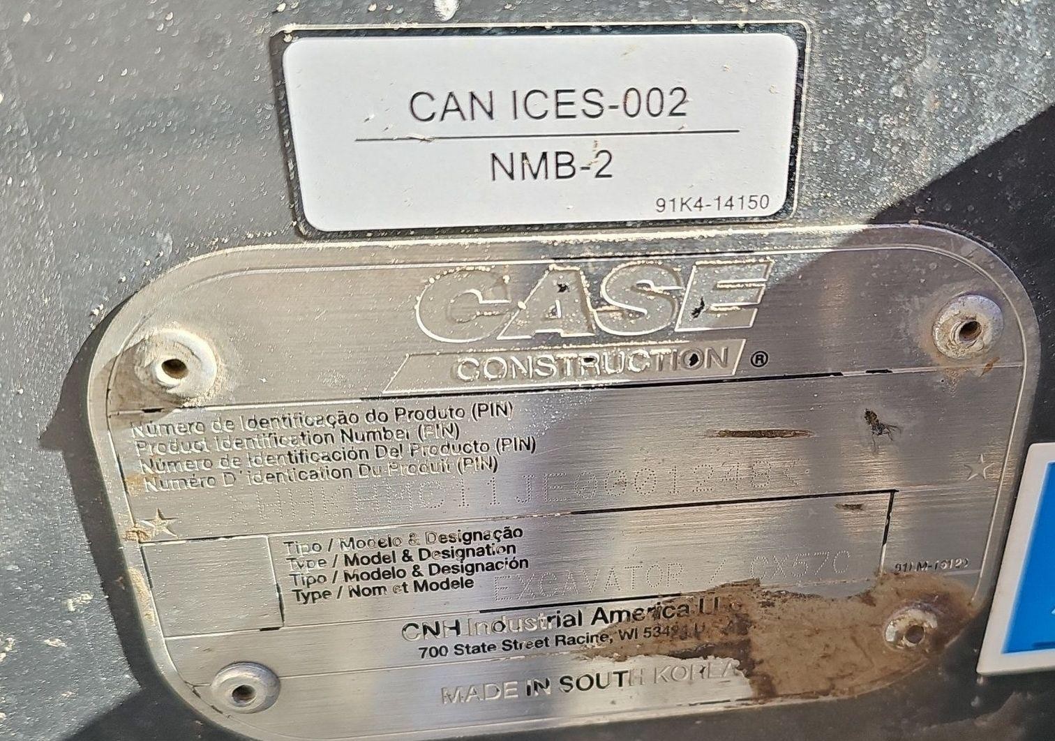gallery 2021 Case CX57C mini excavator