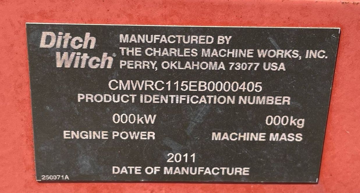 gallery 2011 Ditch Witch RT115 Quad vibratory cable plow