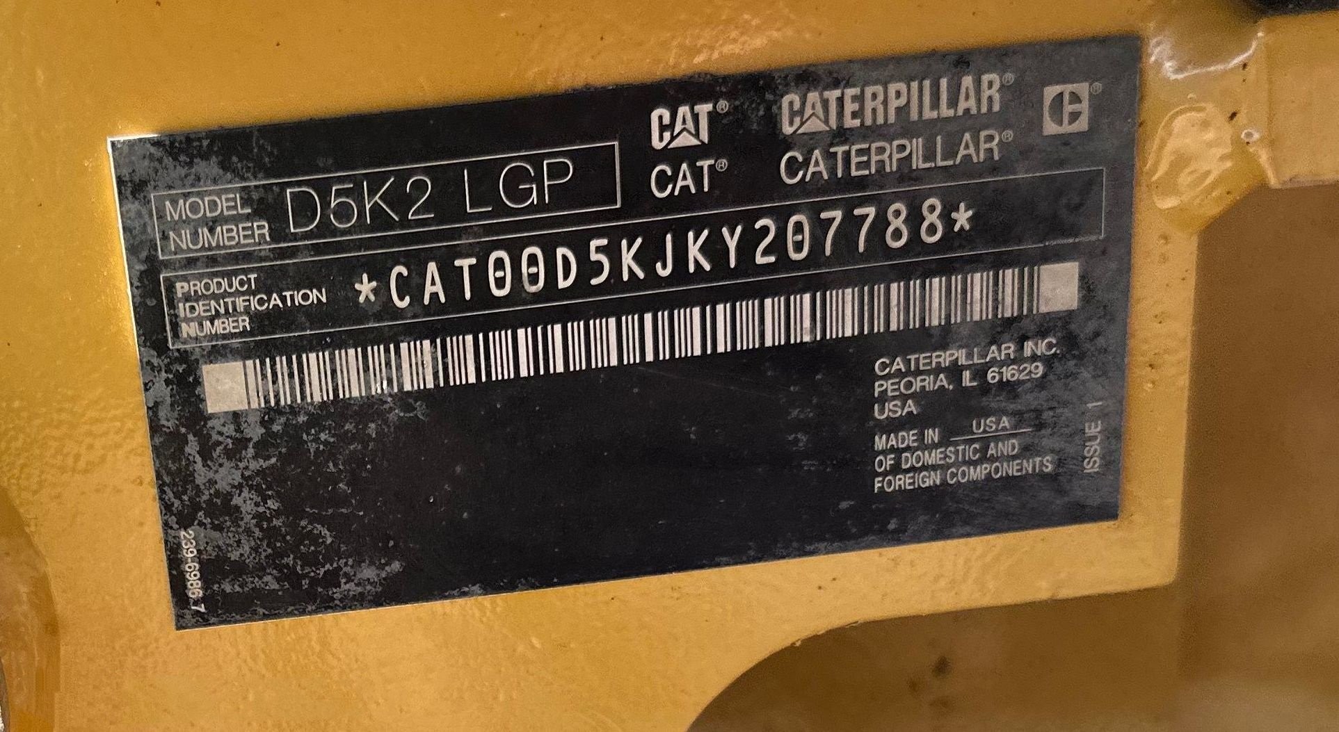 gallery 2019 Caterpillar D5K2 LGP dozer