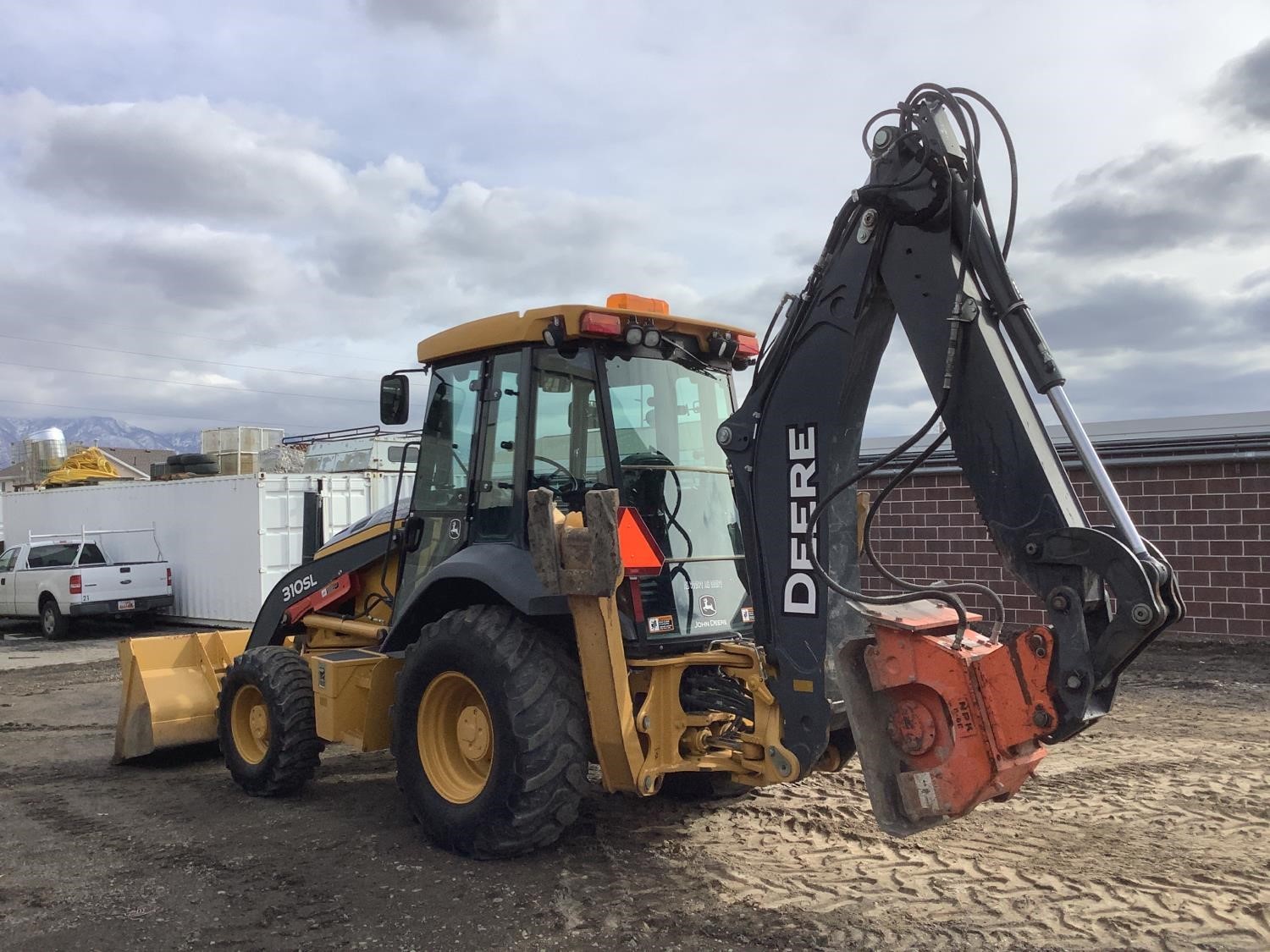 gallery 2015 John Deere 310SL 4x4 Loader Backhoe WExtendahoe, Compactor & Bucket