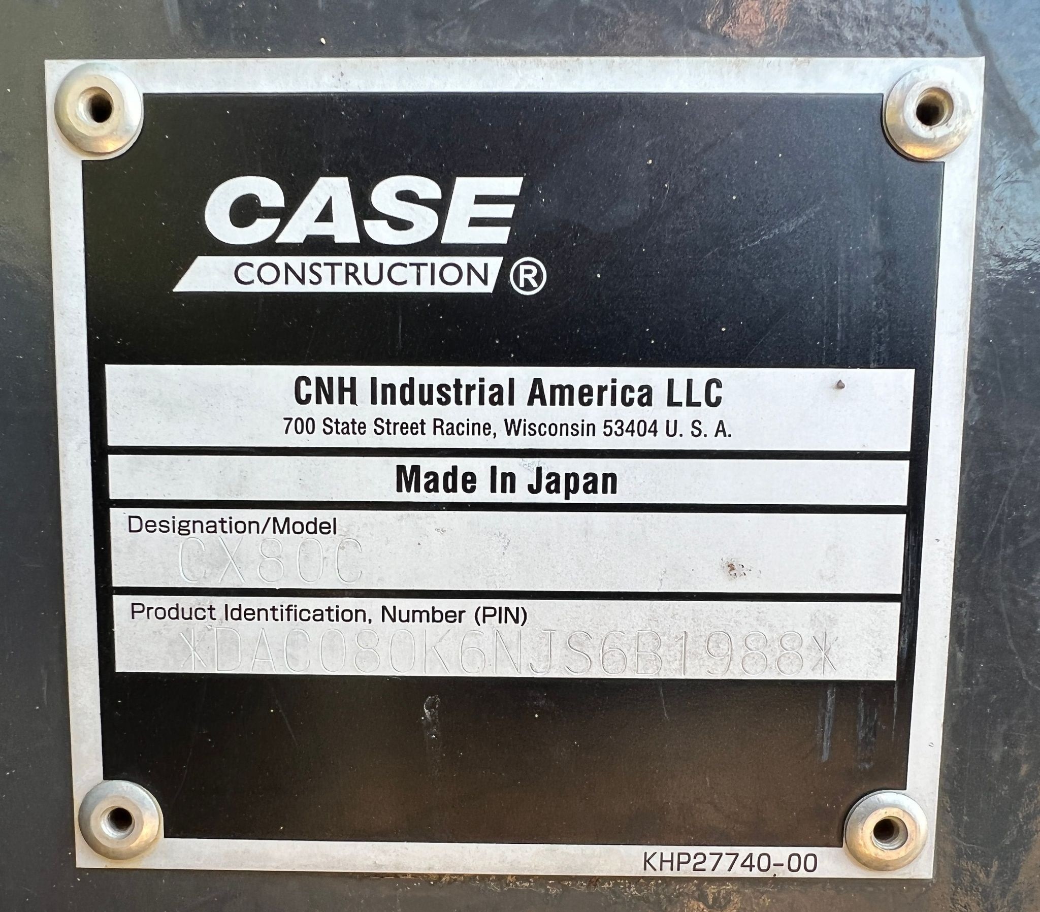 gallery 2018 Case CX80C excavator