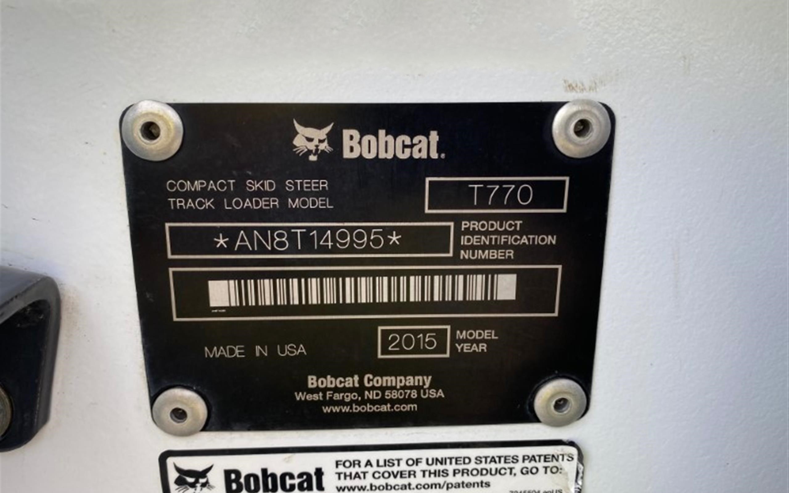 gallery 2015 Bobcat T770 Compact Track Loader