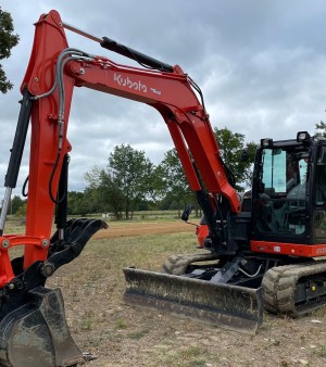 2022 Kubota KX080-4S2 mini excavator