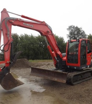 2011 Kubota KX080-3 Mini Excavator