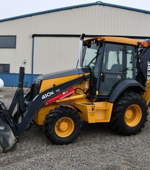2012 John Deere 410K TC 4x4 Loader Backhoe W4-IN-1 Bucket & Extendahoe