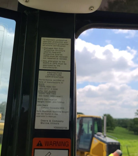 2021 John Deere 60G mini excavator
