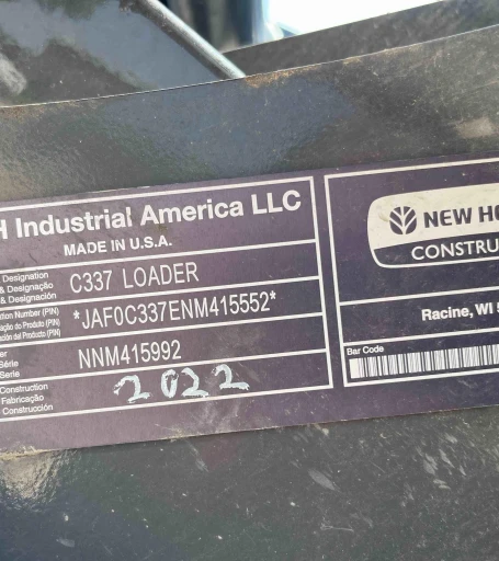 2022 New Holland C337 Compact Track Loader