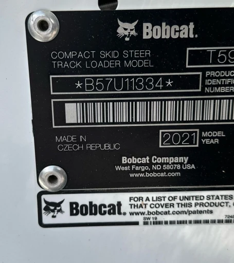 2021 Bobcat T595 tracked skid steer loader