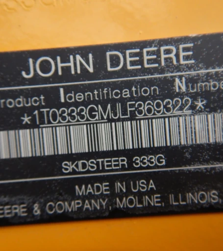 2020 John Deere 333G tracked skid steer loader