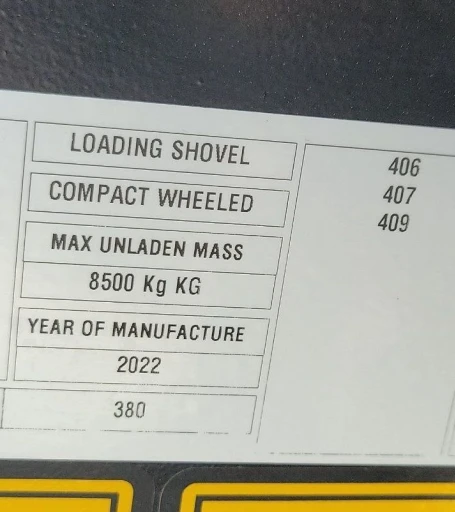 2022 JCB 407 wheel loader
