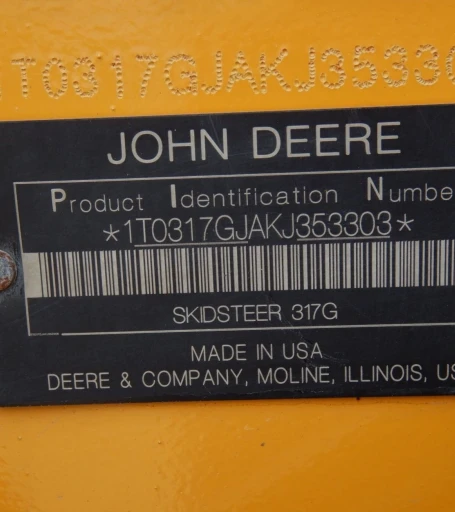 2019 John Deere 317G tracked skid steer loader