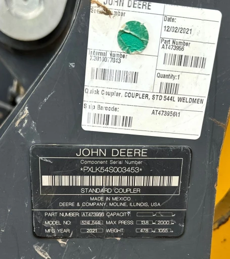 2022 John Deere 544 P-Tier wheel loader