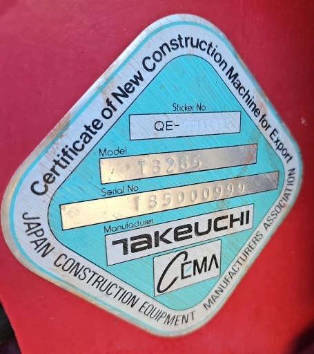 2013 Takeuchi TB285 mini excavator