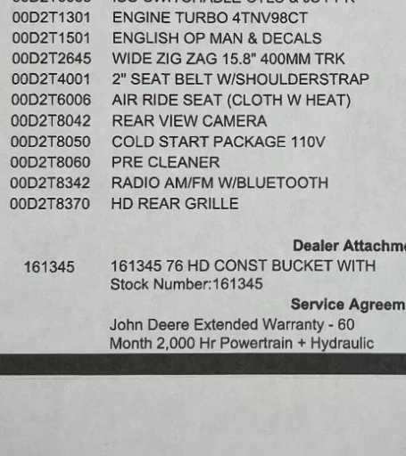 2021 John Deere 325G Skid Steer