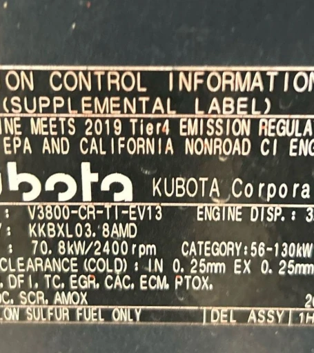 2020 Kubota SVL95-2S tracked skid steer loader