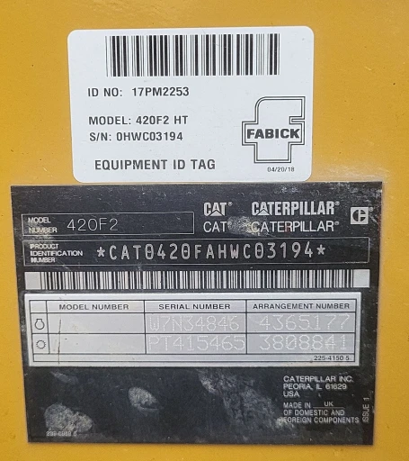 2018 Caterpillar 420F2 backhoe