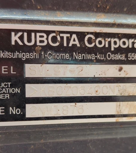 2022 Kubota SVL97-2 tracked skid steer loader