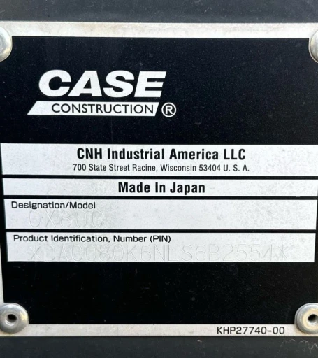 2020 Case CX80C excavator