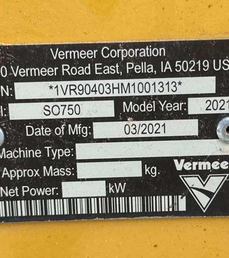 2009 Vermeer RTX750 trencher