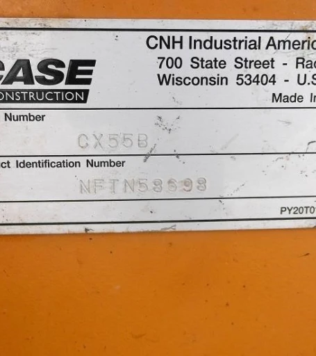 2016 Case CX55B mini excavator