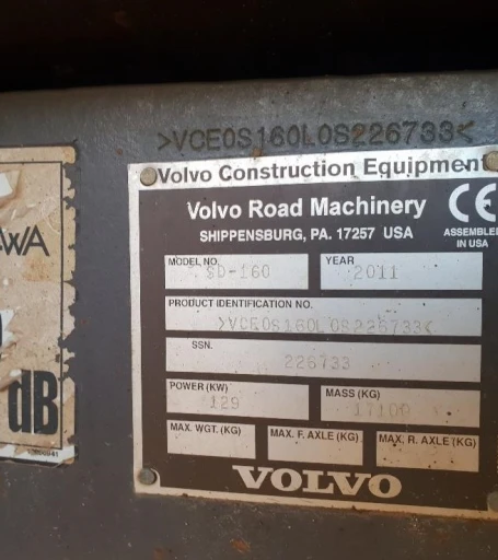 2011 VOLVO SD160 DX
