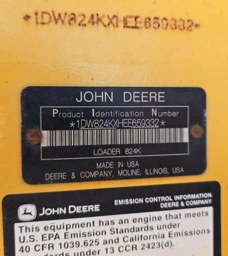 2014 John Deere 824K Wheel Loader