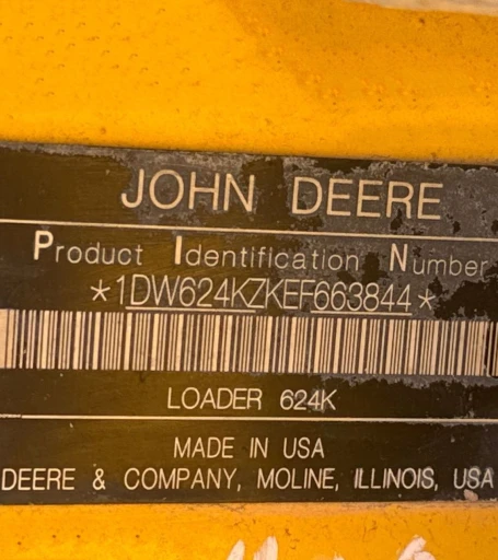 2014 John Deere 624K wheel loader