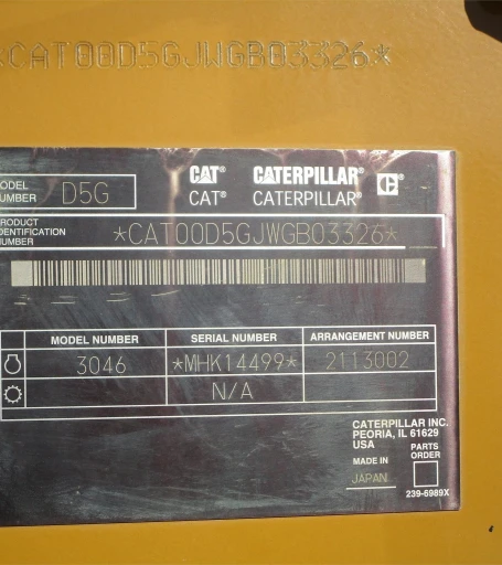 2006 Caterpillar D5G XL Bulldozer Diesel Crawler Tractor