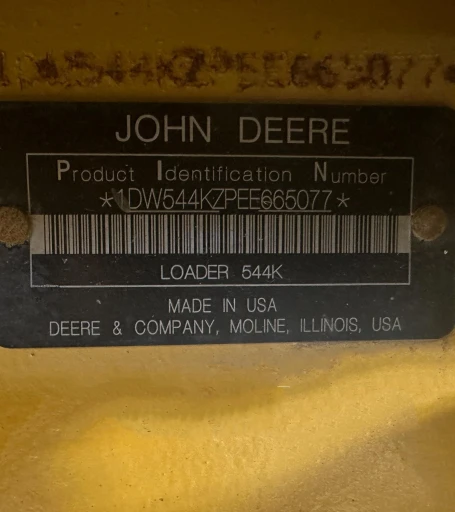 2015 John Deere 544K Wheel Loader WGrapple