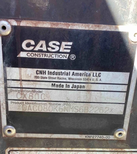 2021 Case CX80C Track Excavator
