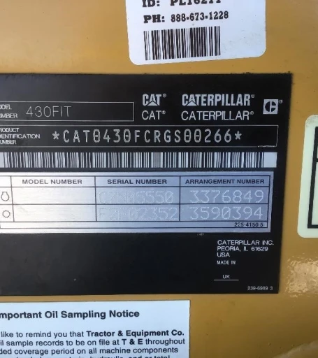 2012 Caterpillar 430F IT 4x4 Loader Backhoe
