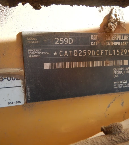 2018 Caterpillar 259D  tracked skid steer loader 55k