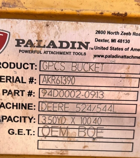 2021 John Deere 624 P-Tier wheel loader