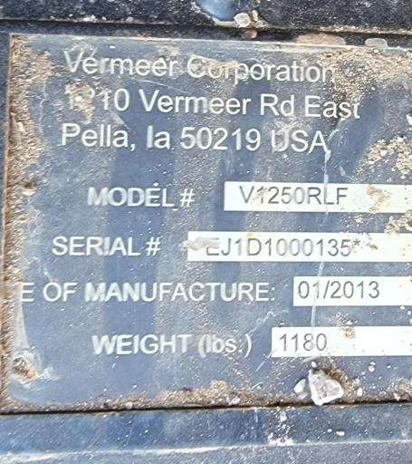 2013 Vermeer RTX1250 rock saw